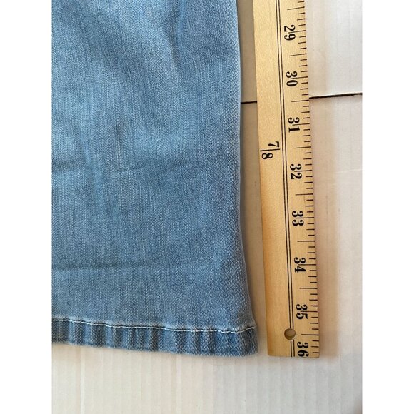 Chico's So Slimming Straight Leg Jean Size 8/10 Hippie Western Academia Beach - Picture 6 of 10